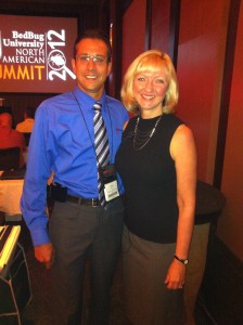 Daniel with Dini Miller at the Bed Bug Summit